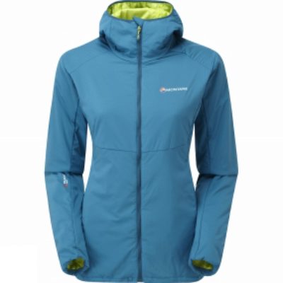 Montane Womens Halogen Alpha Jacket Zanskar Blue/Wild Lime Montane Womens Halogen Alpha Jacket Zanskar Blue/Wild Lime